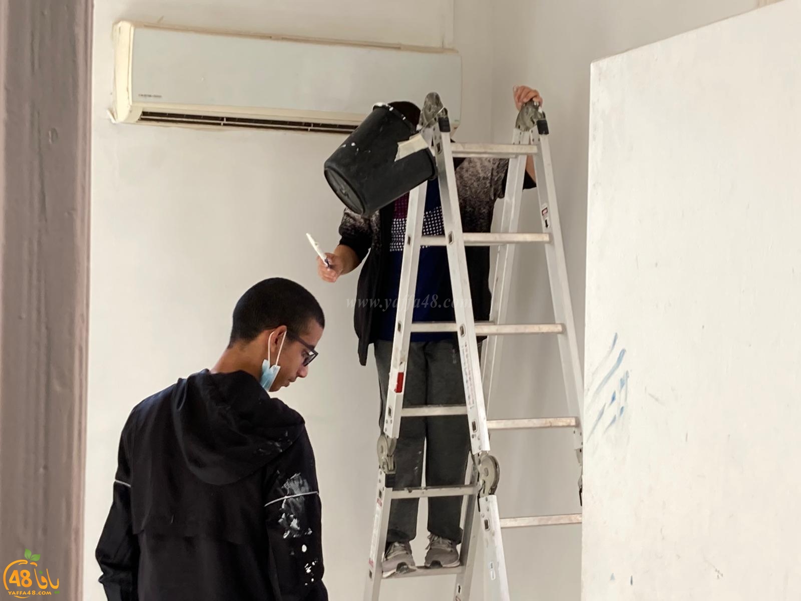 جمعية الثقافة العربيّة تنظّم يوم تطوّعي لصيانة مقر النادي الإسلامي بيافا