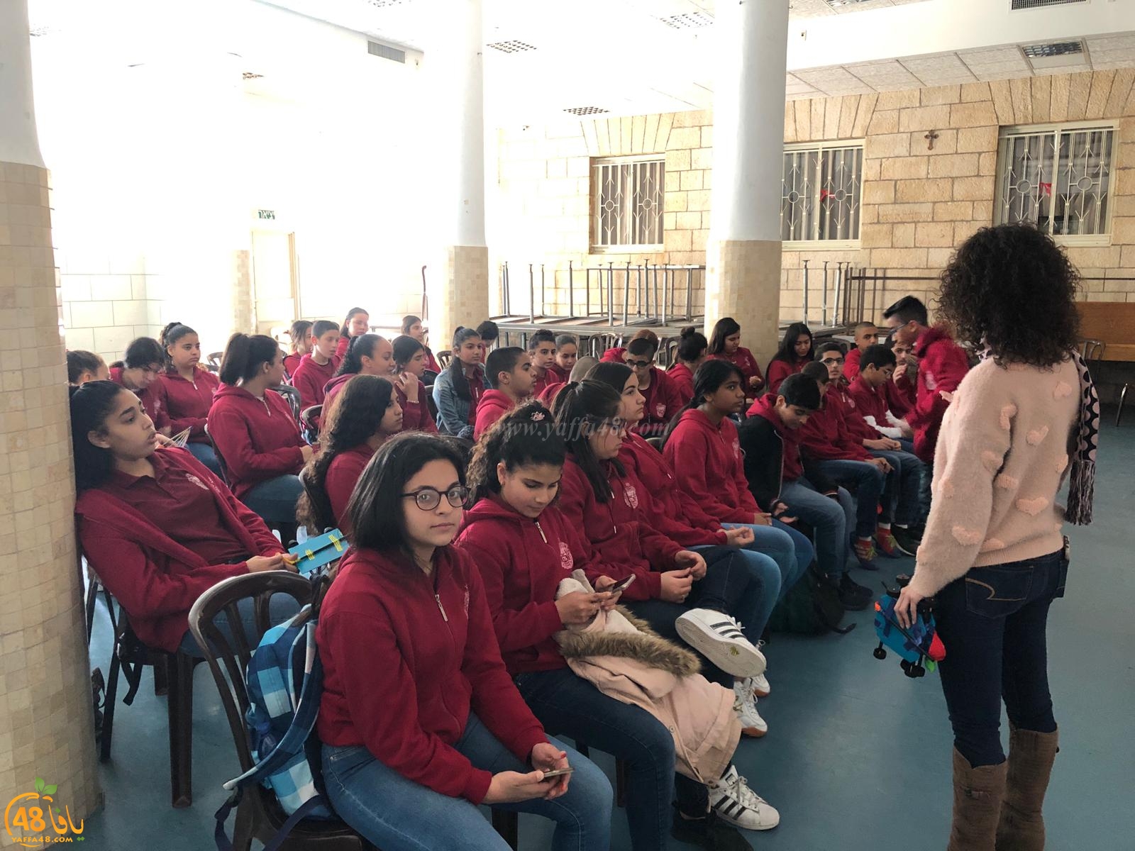 بالصور: يوم الفضاء في مدرسة تراسنطا للمرحلتين الاعدادية والثانوية بيافا 