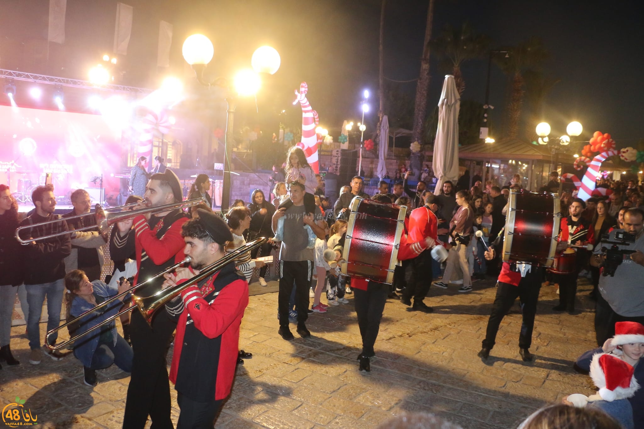 انطلاق فعاليات الكريسمس ماركت في يافا 