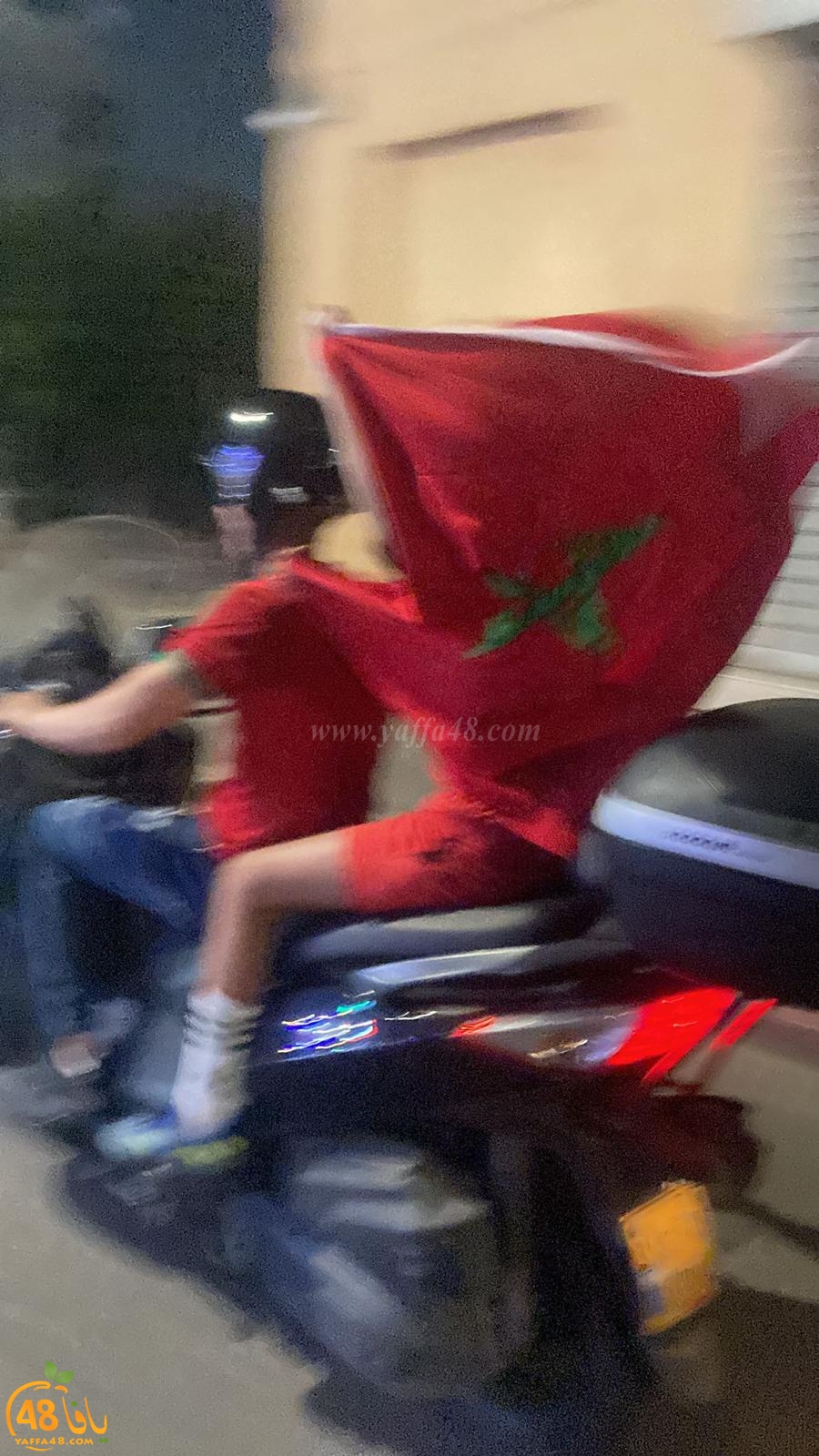  شاهد: احتفالات بيافا بفوز المنتخب المغربي التاريخي على أسبانيا 