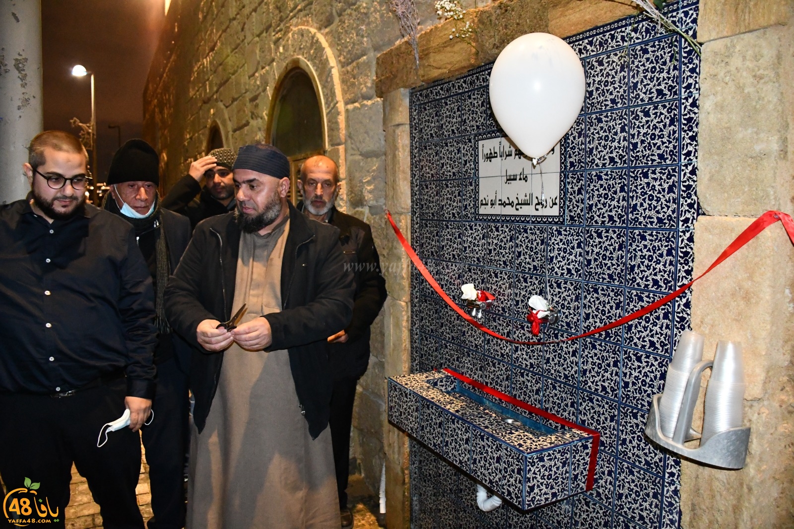  صور: افتتاح ماء سبيل الشيخ محمد أبو نجم في مسجد البحر