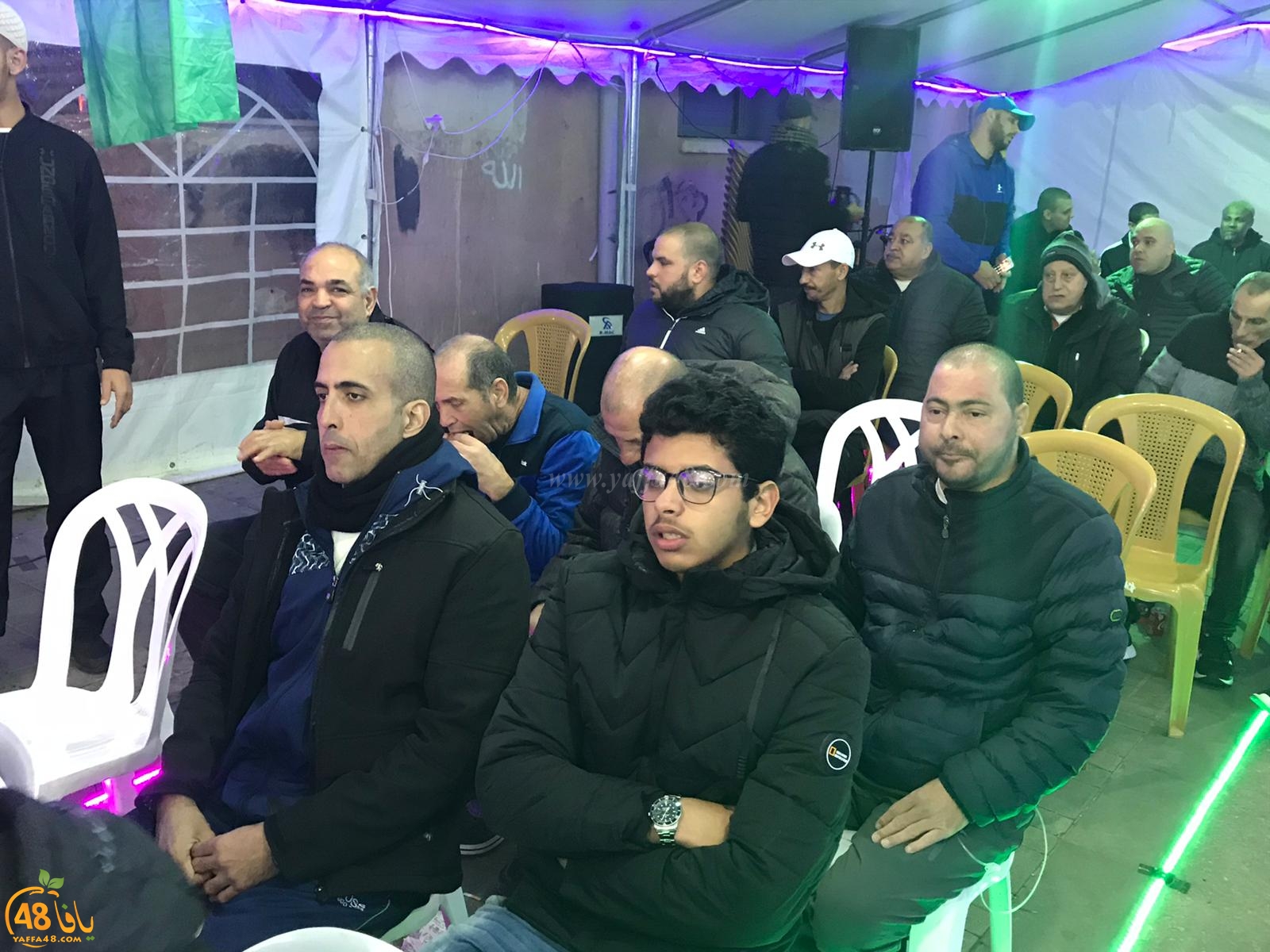  بالصور: خيمة الهدى تنظم أمسية دعوية في ضيافة عائلة مشهراوي بيافا