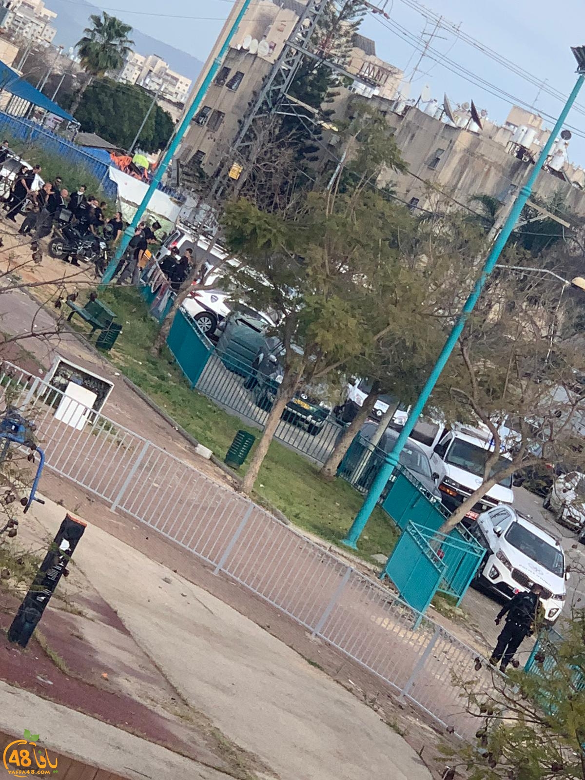  فيديو: بعد يافا - احتجاجات في حي الجواريش بالرملة على عنف الشرطة
