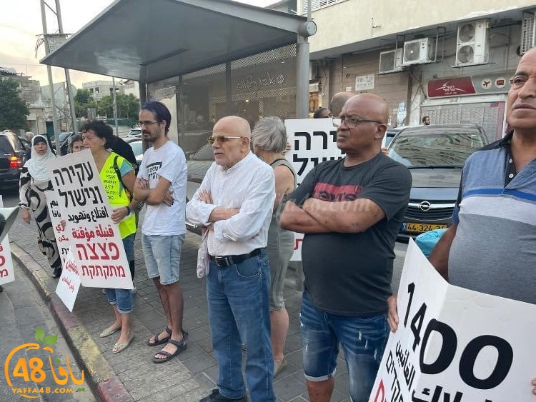 استمرار الوقفات الأسبوعية ضد سياسة التهجير الإسرائيلية في مدينة يافا
