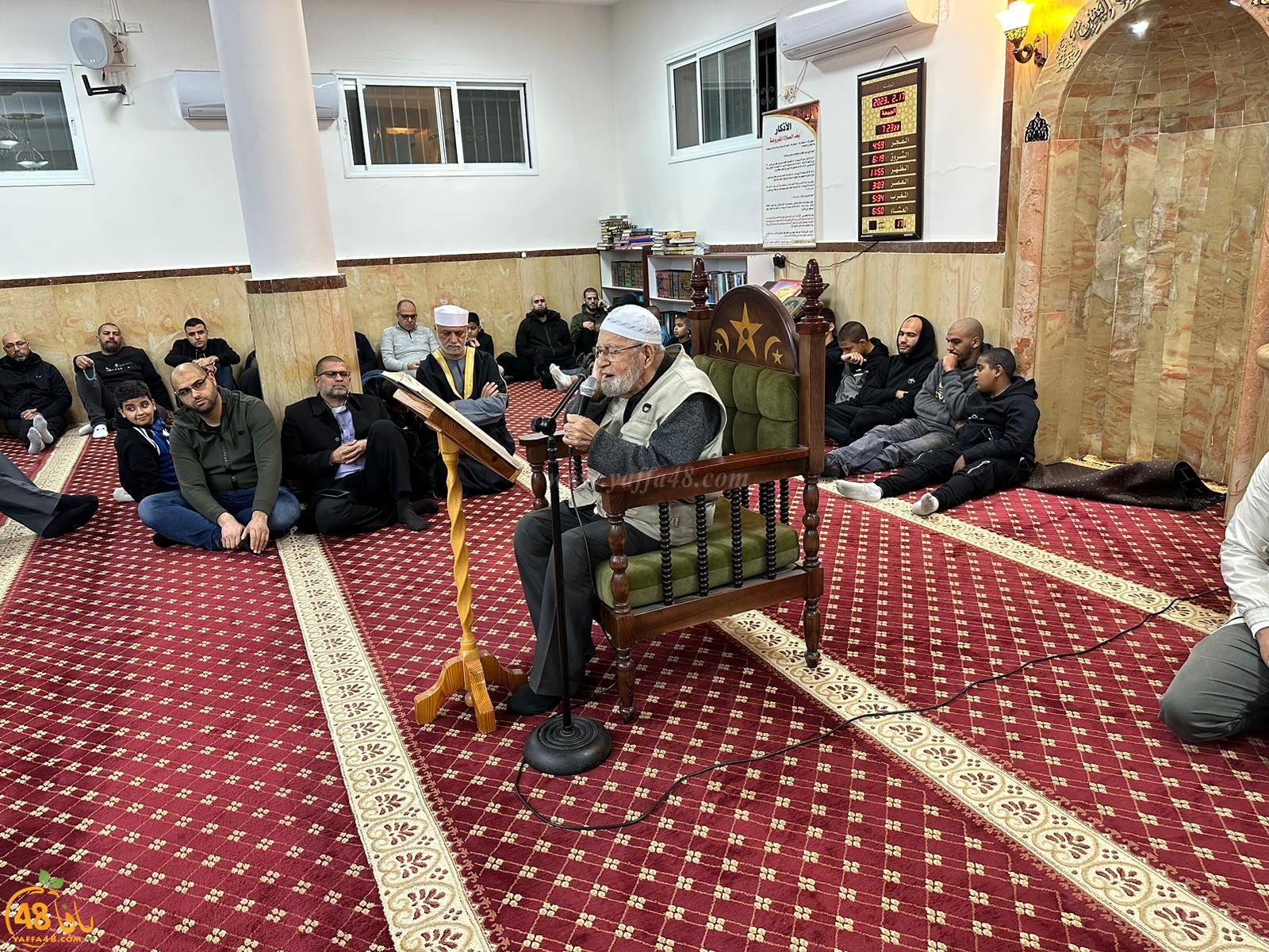 يافا: بالصور إحياء ذِكرى الإسراء والمعراج في مسجد العجمي 