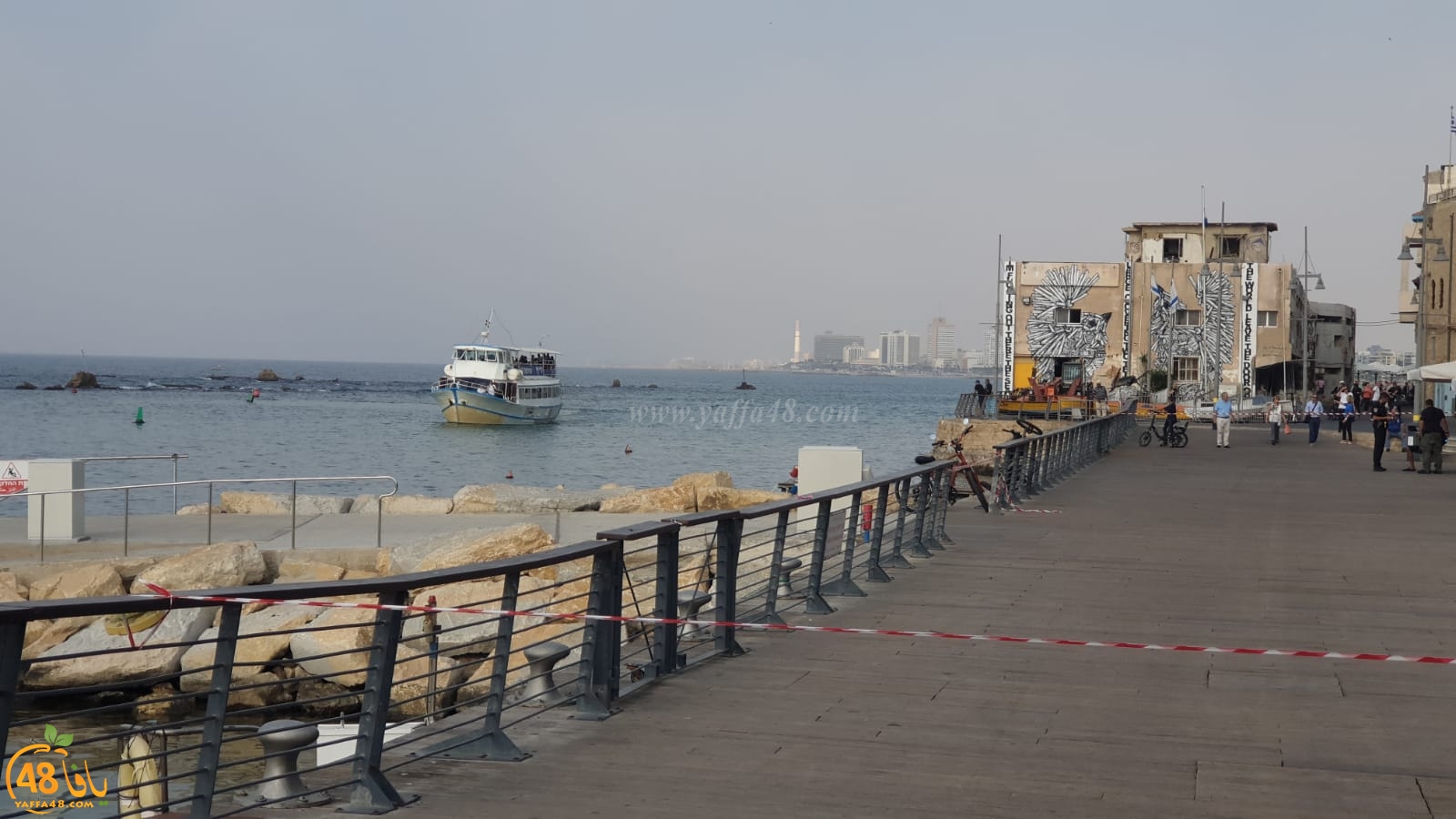  فيديو: اغلاق مقطع من مرفأ ميناء يافا بعد العثور على جسم مشبوه 