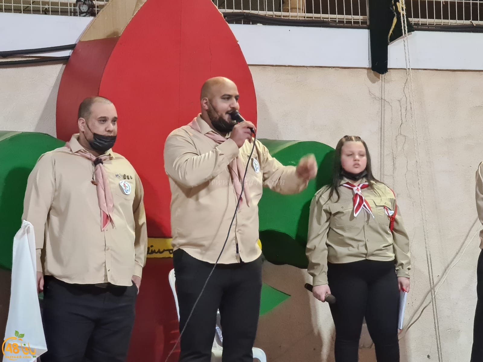  فيديو: الاحتفال بتدشين أعضاء ومرشدين جدد لسرية كشاف النادي الاسلامي بيافا 