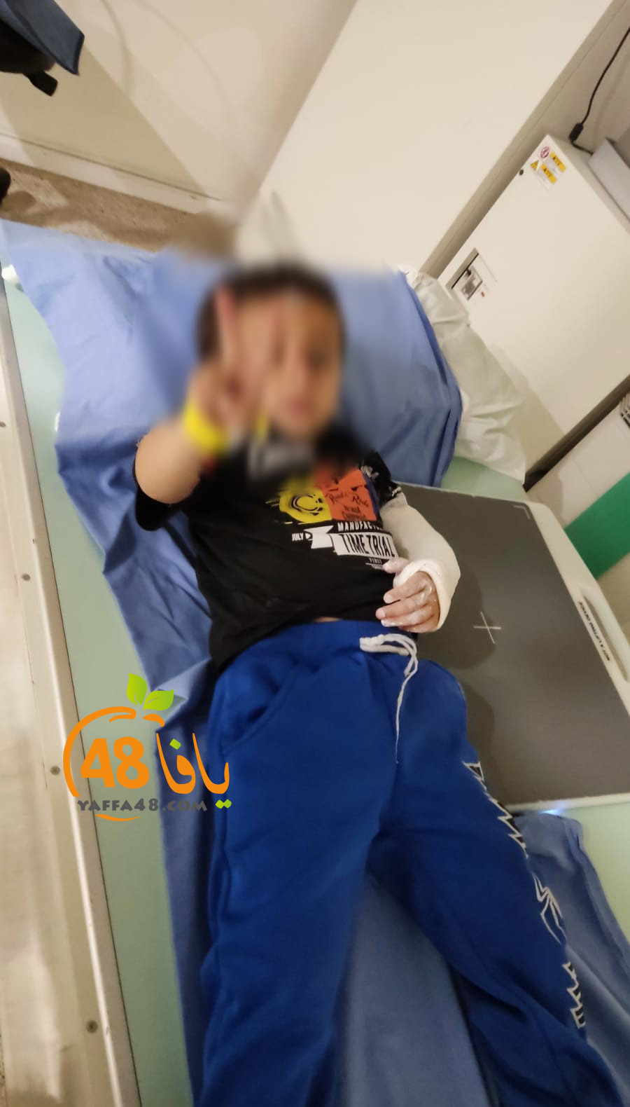 اصابة متوسطة لطفل اثر سقوطه في وادي اللد 