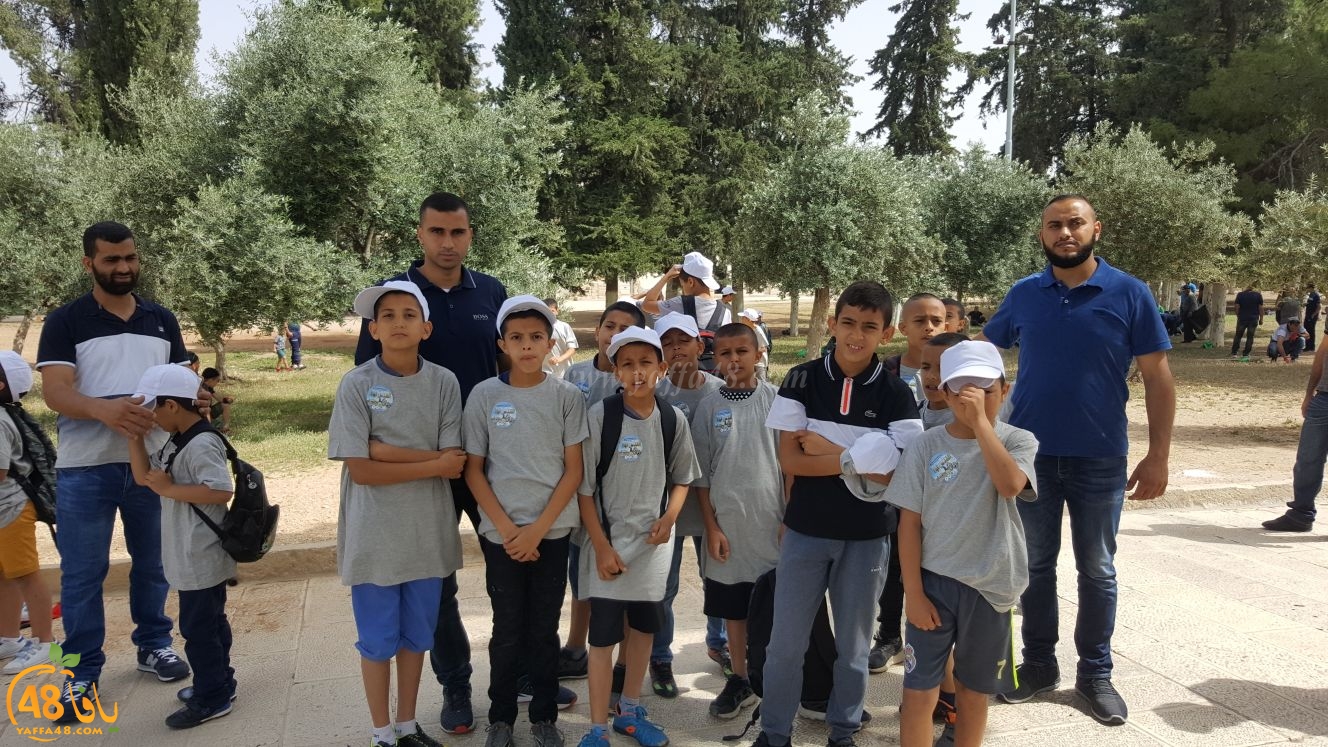 صور: مشاركة واسعة لطلاب الفرقان من الرملة في معسكر القدس أولاً 