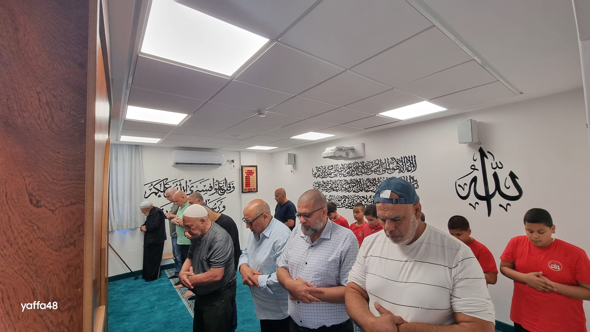  افتتاح مصلى الايمان في مدرسة الأخوة الابتدائية في يافا