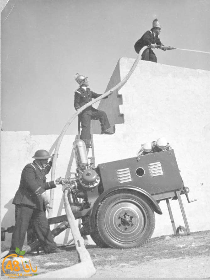 أيام نكبة| صور نادرة لطواقم الاطفائية في يافا عام 1927 