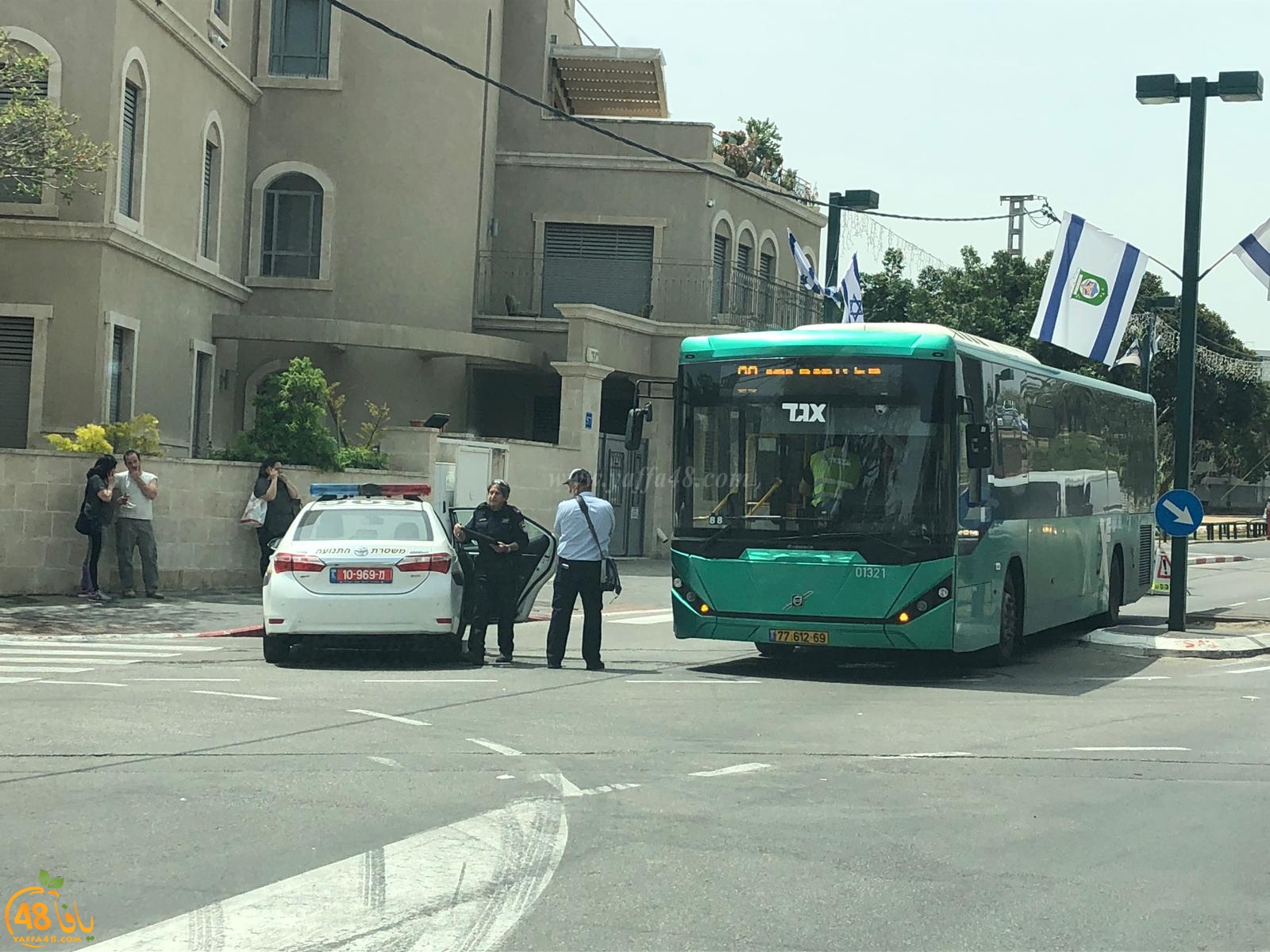  يافا: إصابة شخصين داخل حافلة اثر توقفها المفاجئ 
