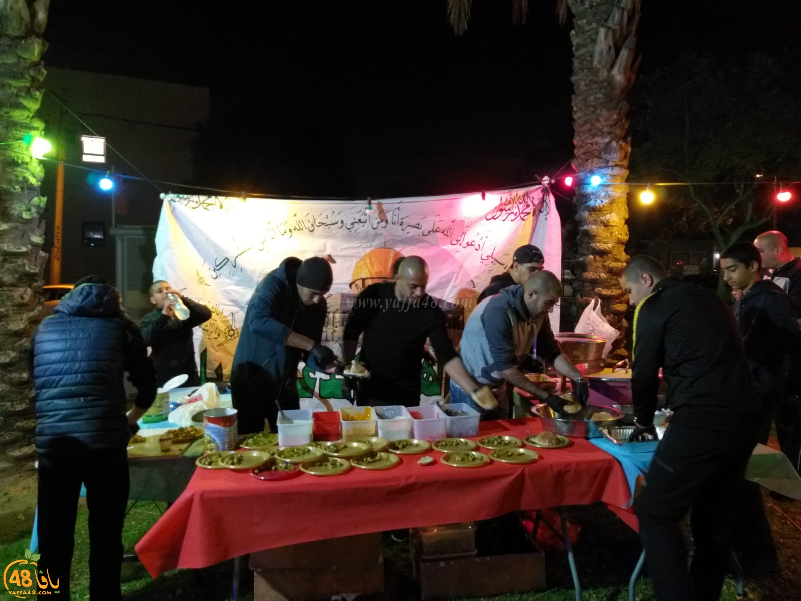 خيمة الهدى تنظم أمسية دعوية في ضيافة عائلة أبو طالب بيافا (صور و فيديو)