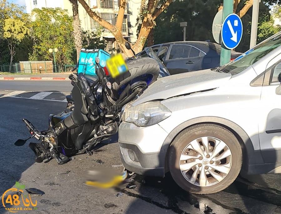  يافا: اصابة متوسطة لراكب دراجة بحادث طرق 