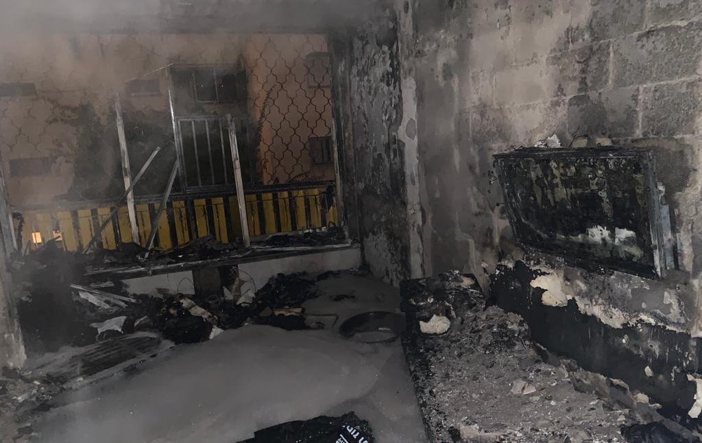  الرملة: مصرع شخص بحريق داخل أحد المنازل