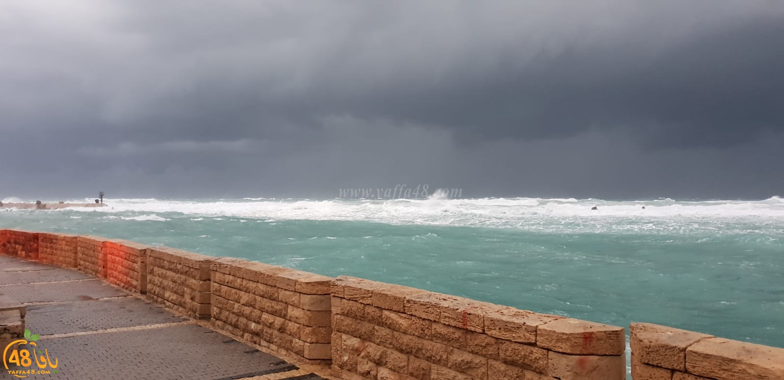 فيديو وصور: عين على العاصفة القطبية من مدينتي يافا واللد 