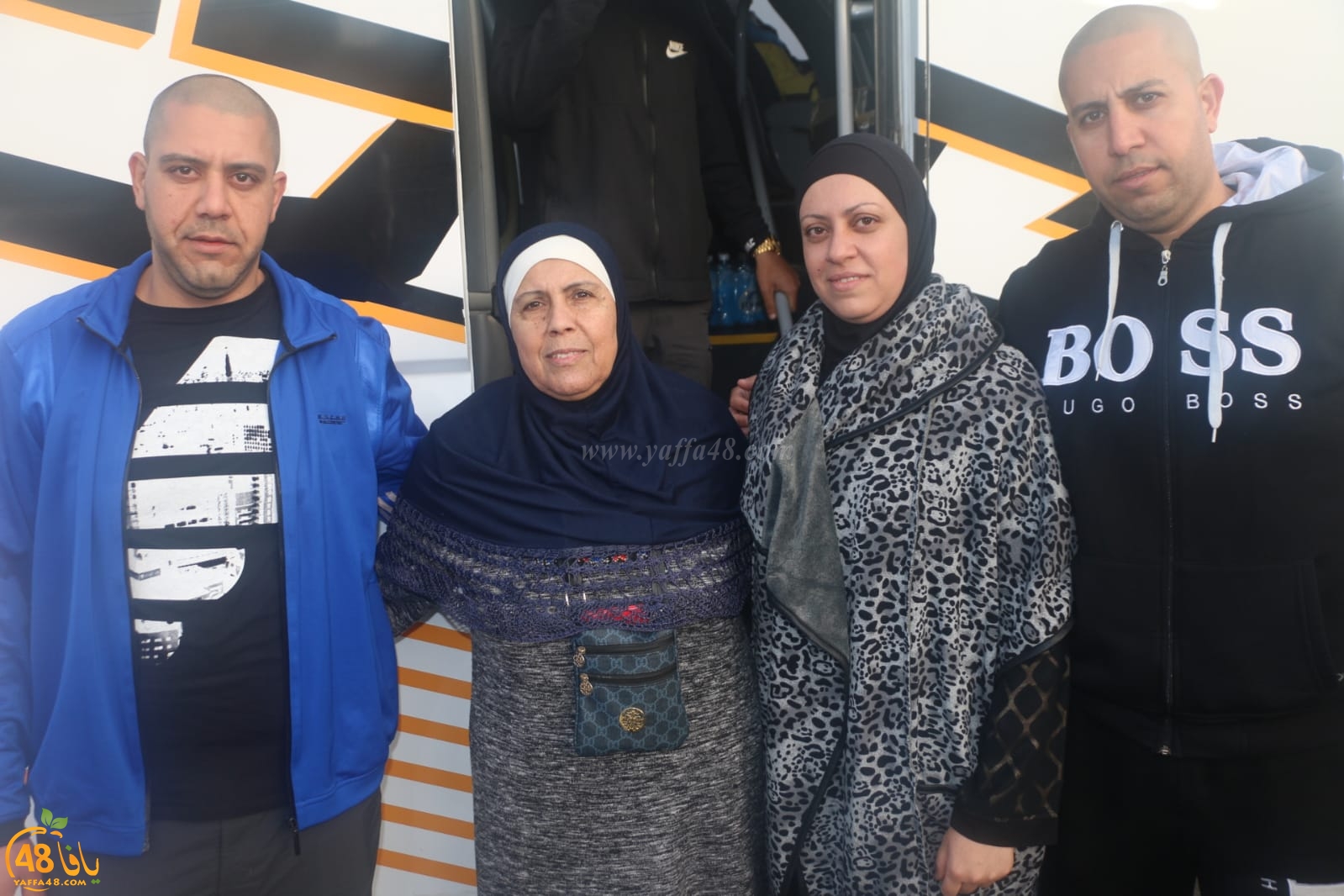 بالصور: انطلاق حافلة الفوج السابع من معتمري مدينة يافا إلى الديار الحجازية 