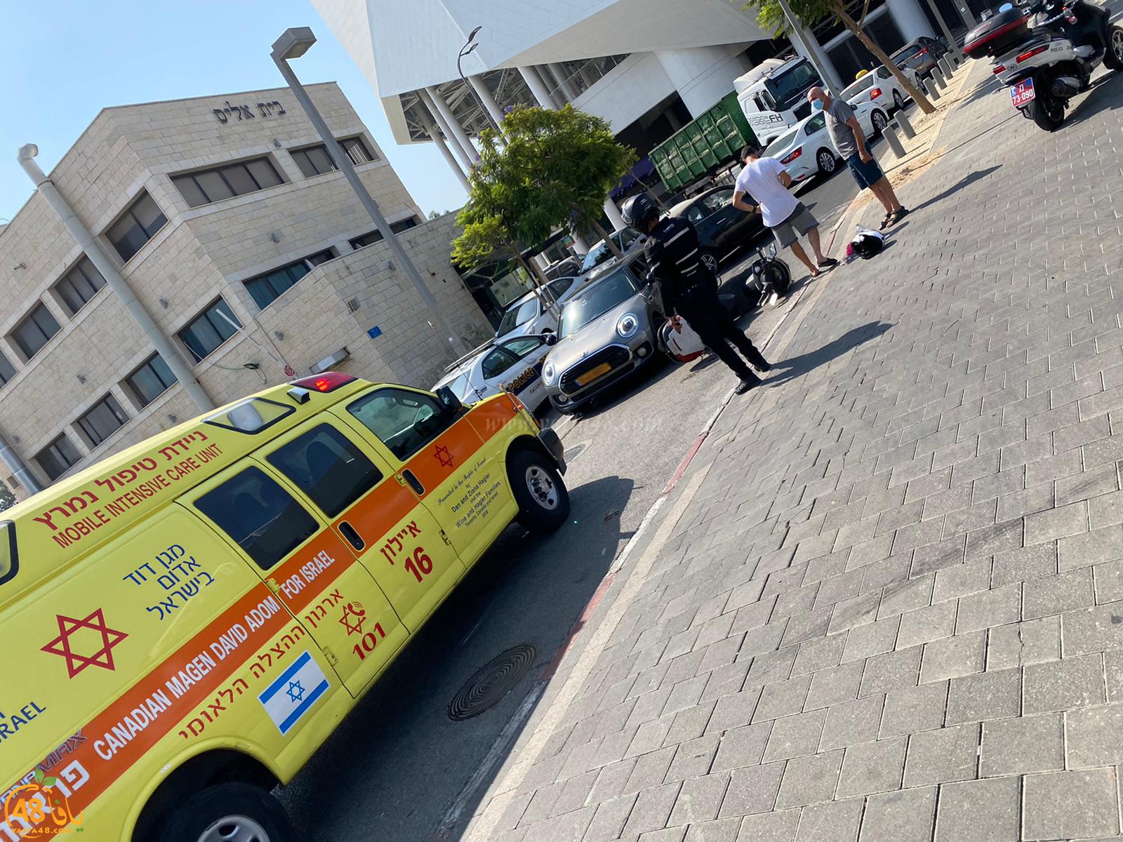  يافا: إصابة راكب دراجة نارية بحادث طرق بالمدينة