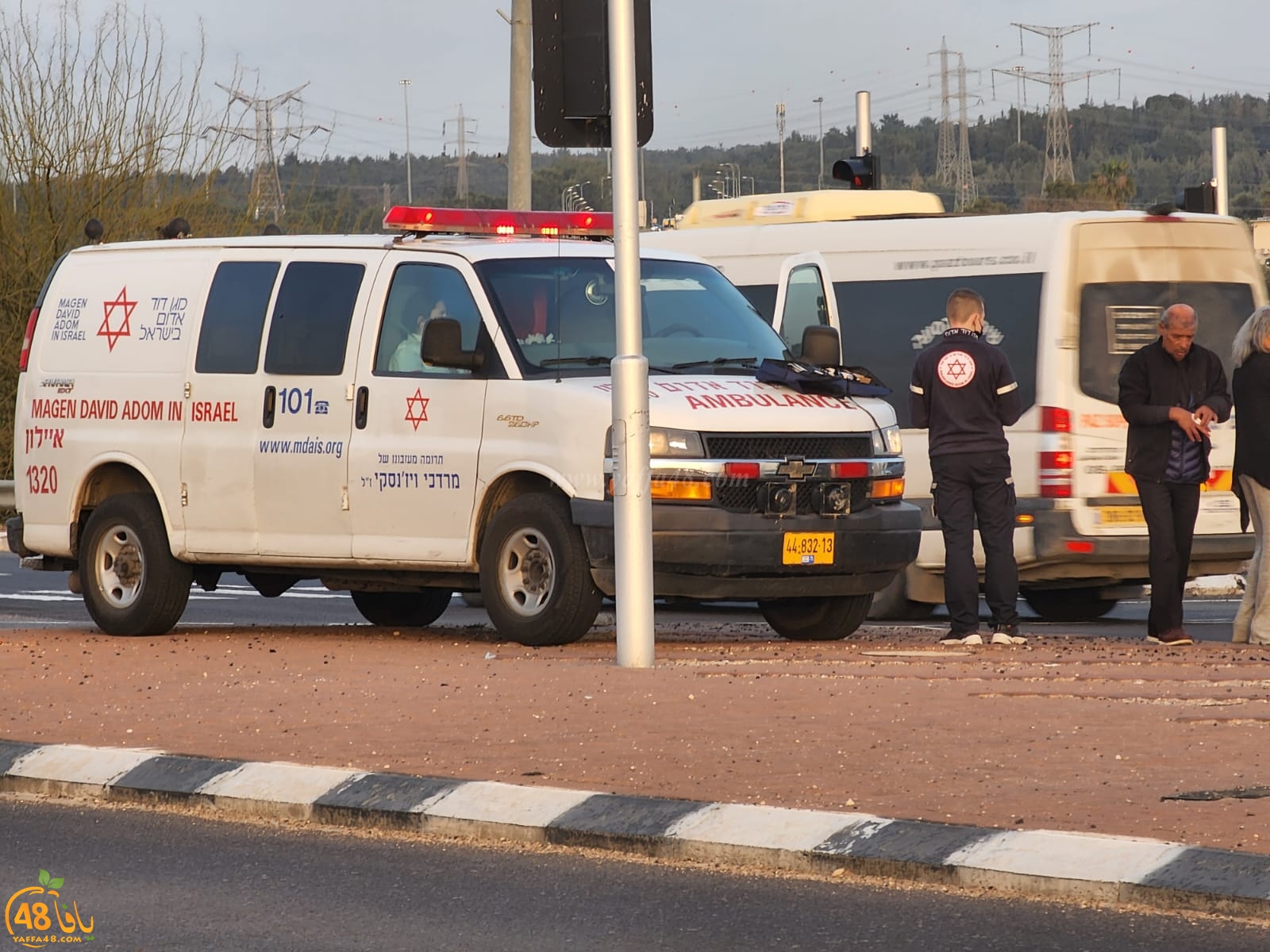  اصابة طفيفة بحادث طرق بين مركبتين قرب اللد