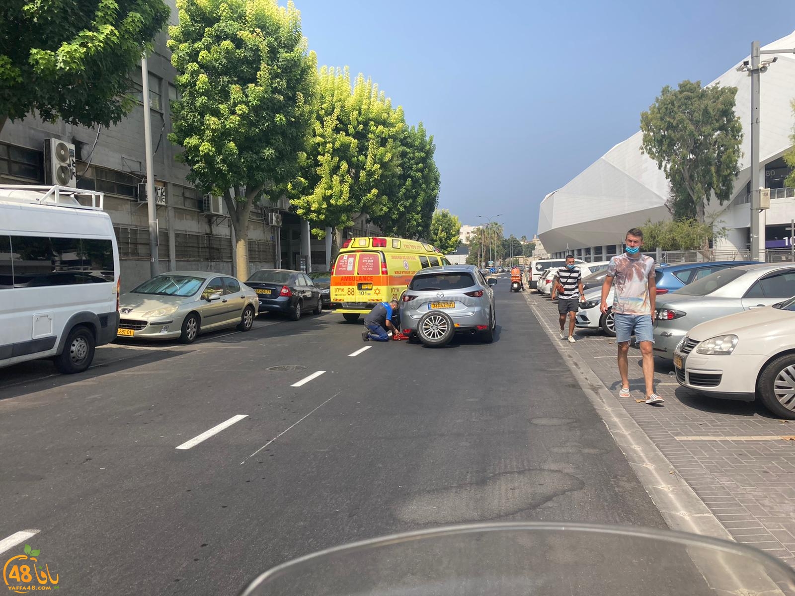 يافا: إصابة راكب دراجة نارية بحادث طرق بالمدينة