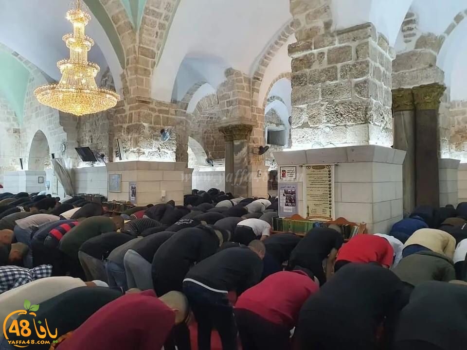صور من صلاة التراويح بالمسجد العمري الكبير باللد