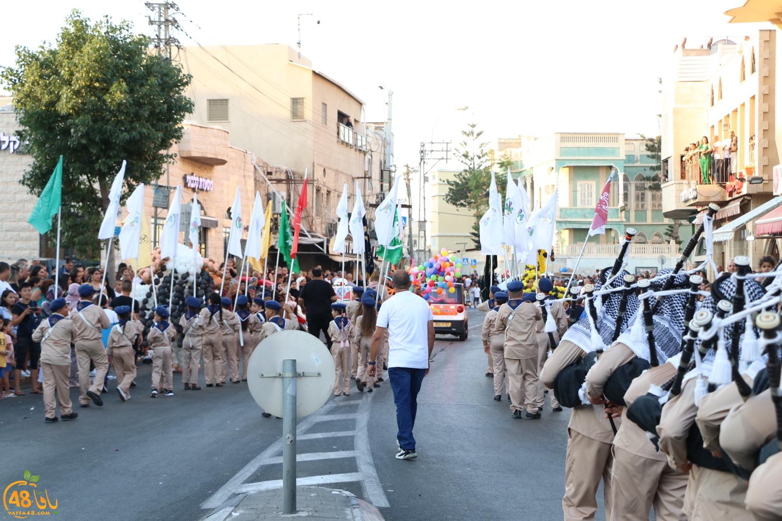  بالصور: استعراض كشفي ضخم لسرية كشاف النادي الاسلامي بيافا بمناسبة عيد الأضحى