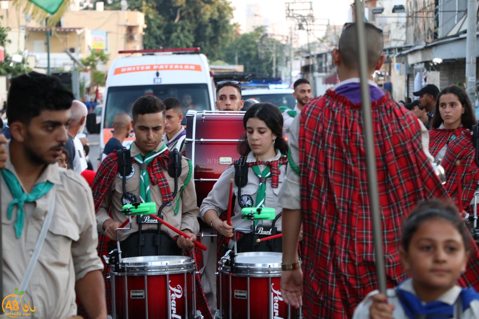  بالصور: استعراض كشفي ضخم لسرية كشاف النادي الاسلامي بيافا بمناسبة عيد الأضحى