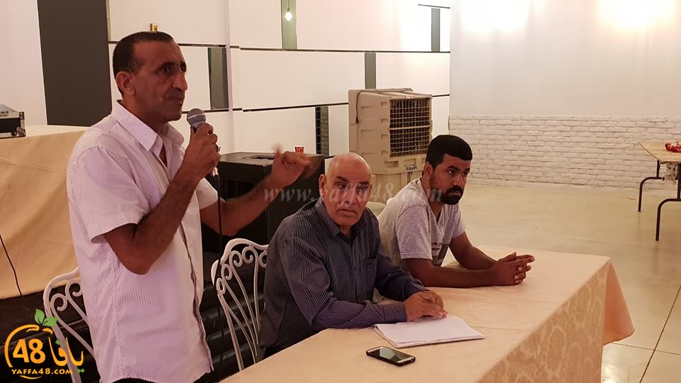 بالصور: اجتماع لدعم فريق أبناء اللد ومسيرة المرحوم ابو صبحي الزبارقة في مدينة اللد