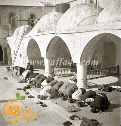  صور نادرة من صلاة العيد في مسجد المحمودية بيافا عام 1920