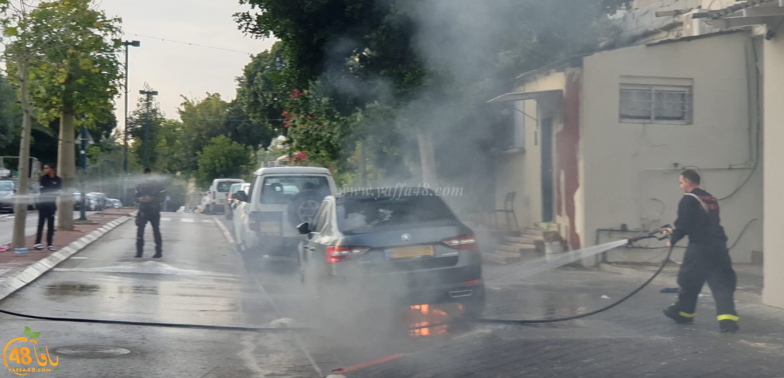  يافا: احتراق سيارة في المدينة والاطفائية تهرع للمكان