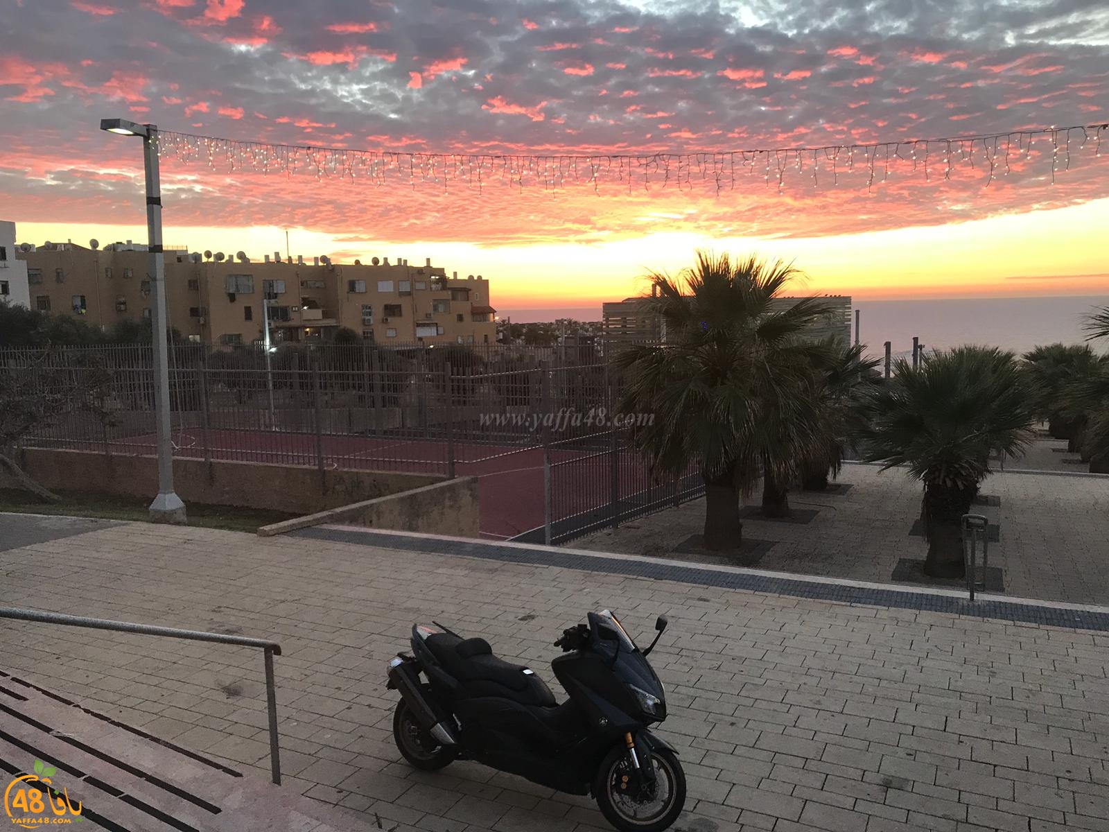 صورتي الأجمل - صور رائعة لغروب الشمس في مدينة يافا 