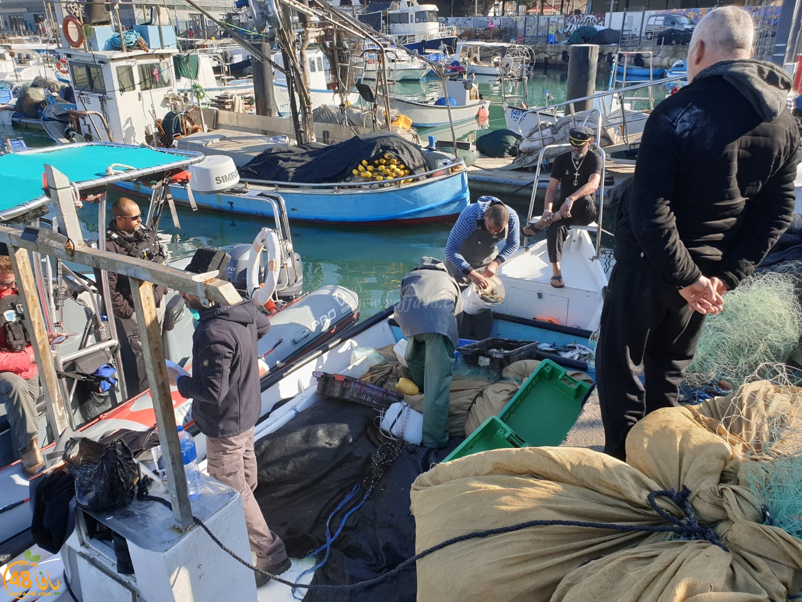 فيديو: الشرطة البحرية مستمرة في مضايقة الصيادين بميناء يافا 