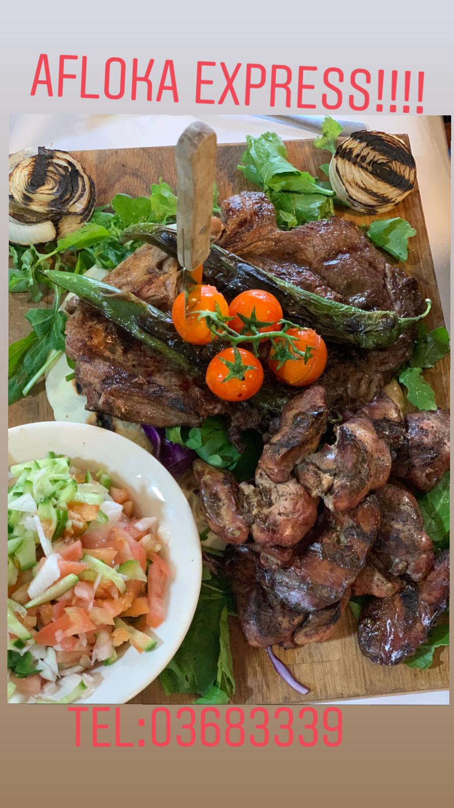 وجبات ومأكولات مطعم أفلوكا الشهيّة متوفرة للتوصيل الى البيوت 