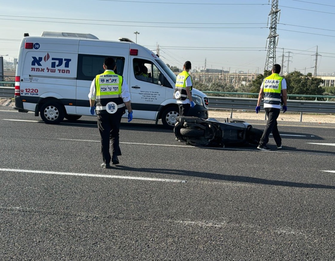 مصرع راكب دراجة نارية بحادث طرق قرب مفرق اللد 
