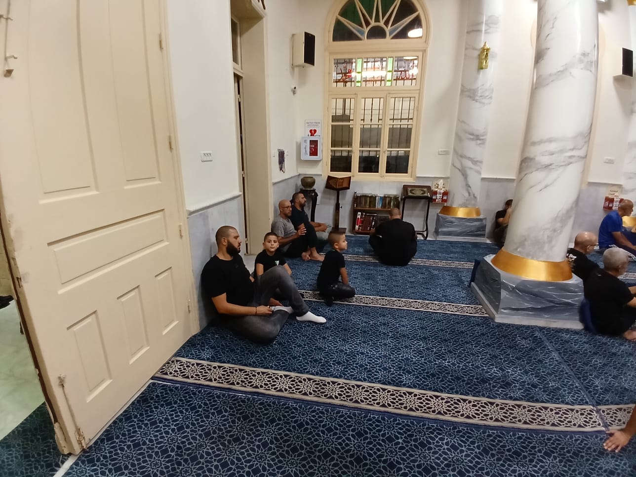 يافا: الأمسية الإيمانية الأسبوعية في مسجد النزهة