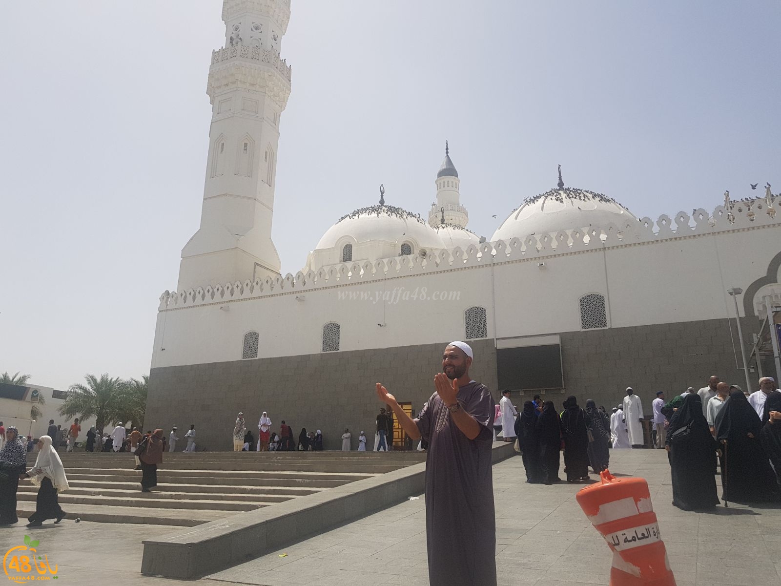  بالصور: معتمرو مدينة يافا يزورون الأماكن الاسلامية التاريخية في المدينة المنورة