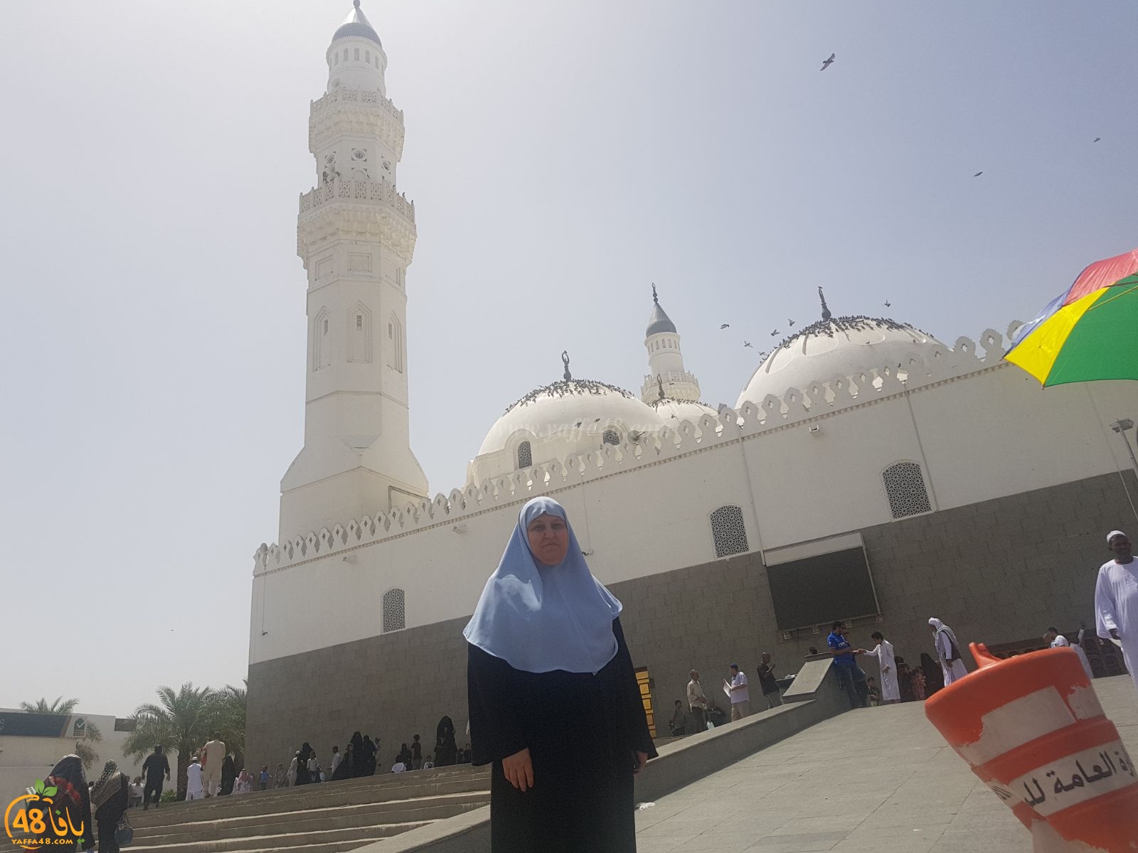  بالصور: معتمرو مدينة يافا يزورون الأماكن الاسلامية التاريخية في المدينة المنورة
