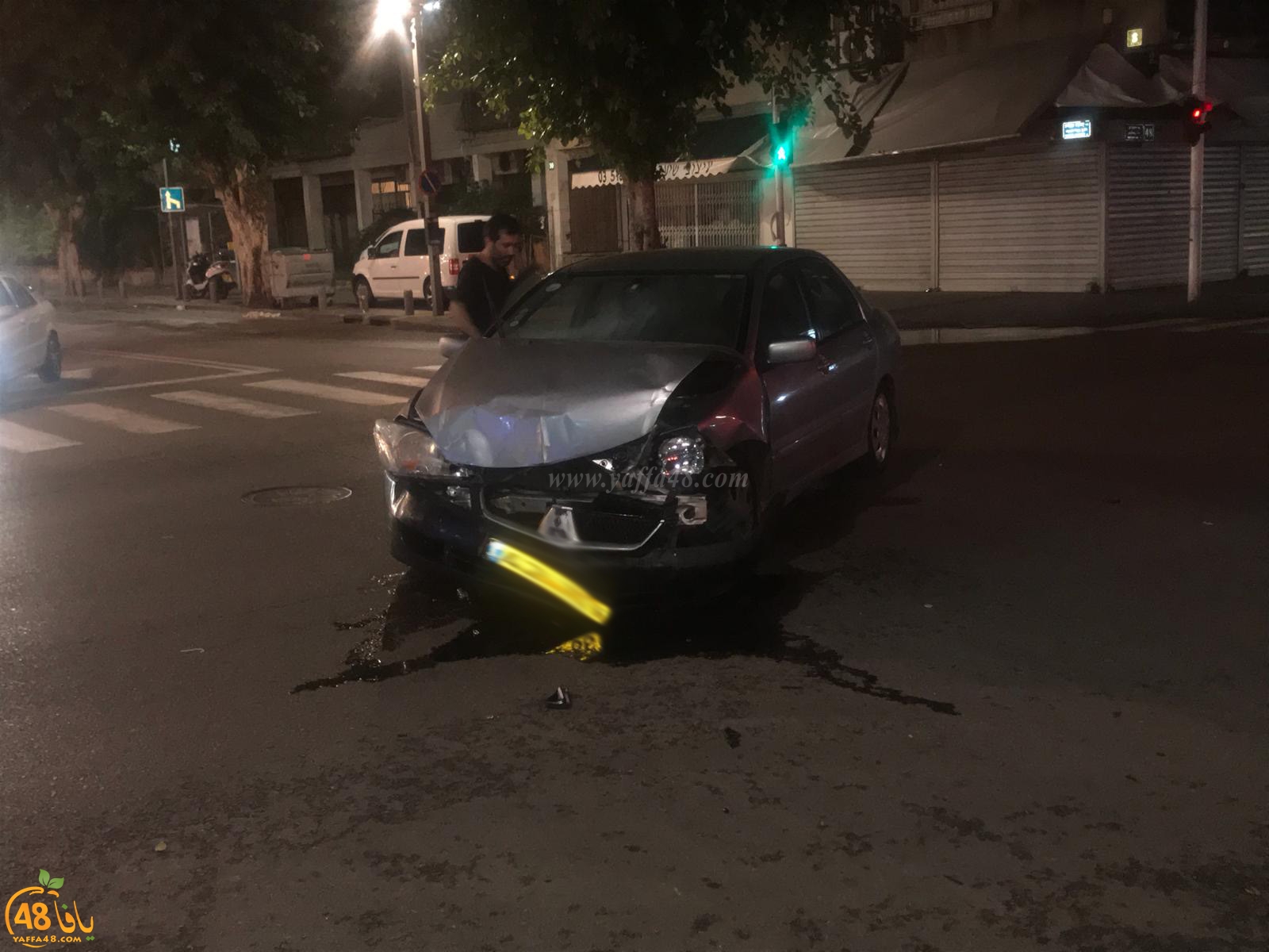 يافا: إصابة طفيفة بحادث بين مركبتين منتصف الليلة