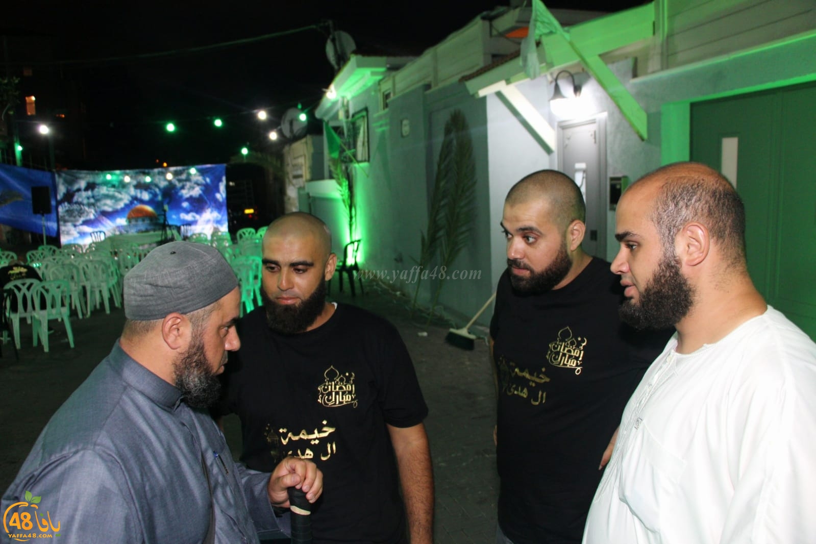  بالصور: خيمة الهدى الدعوية بيافا تستضيف الشيخ محمد عايش 