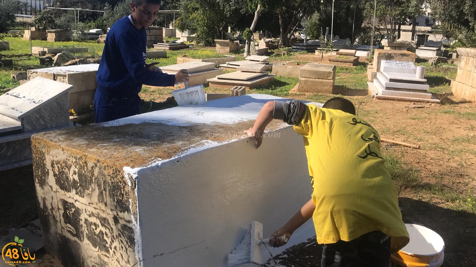 فيديو: جملة مشاريع في مقبرة طاسو - شق طريق واطلاق مشروع لتنظيم الدفن