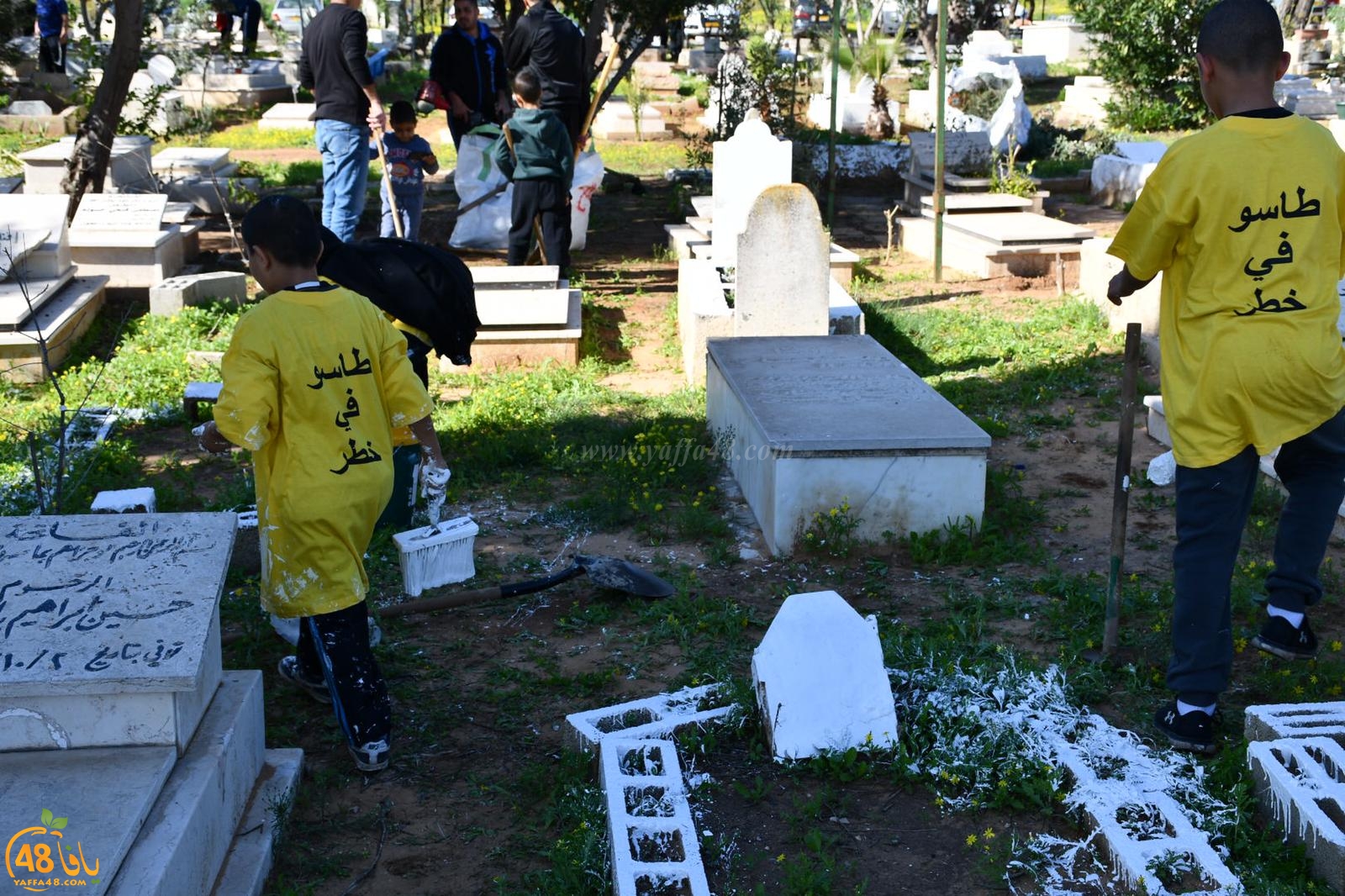  فيديو: جملة مشاريع في مقبرة طاسو - شق طريق واطلاق مشروع لتنظيم الدفن