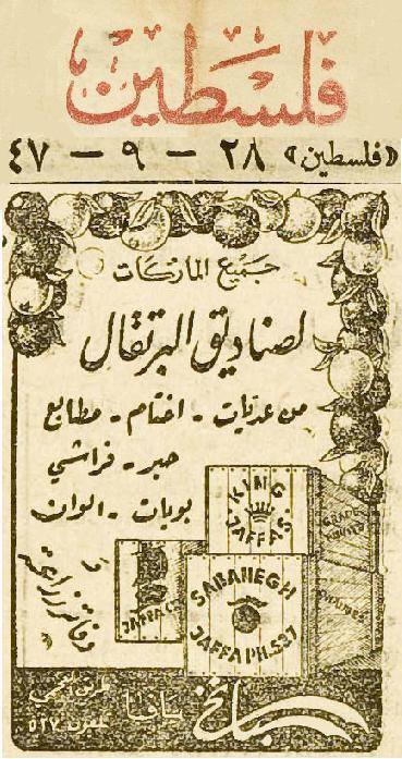 برتقال يافا “الحزين” ثروة مسروقة