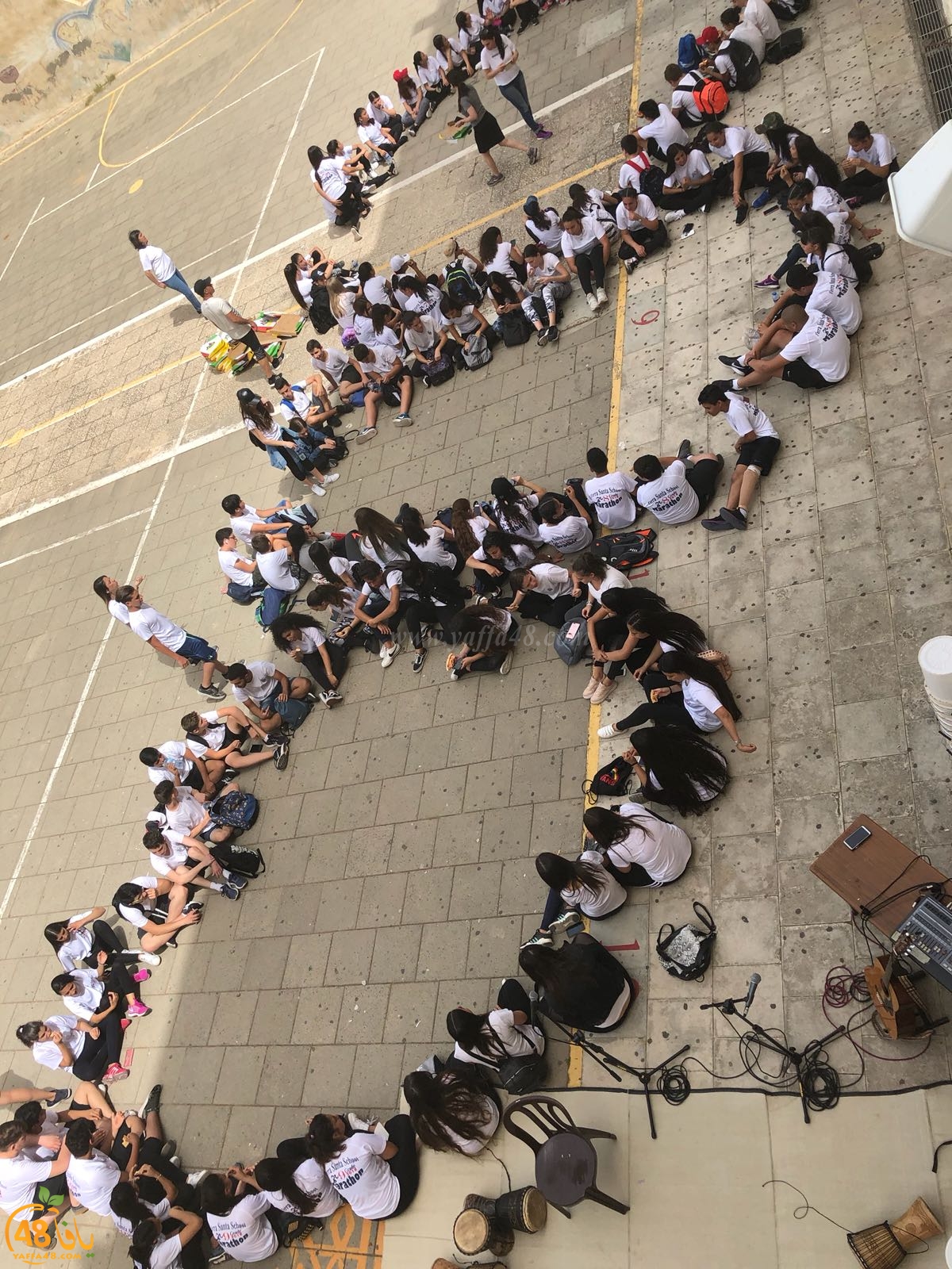 صور: مدرسة تيراسنطا الثانوية بيافا تُنظم ماراثوناً رياضياً 