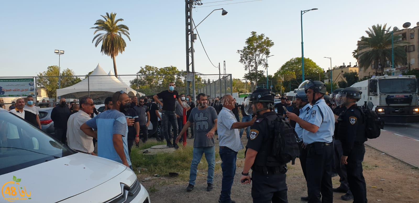 فيديو: الشرطة تعتدي على المشيعين في مدينة اللد