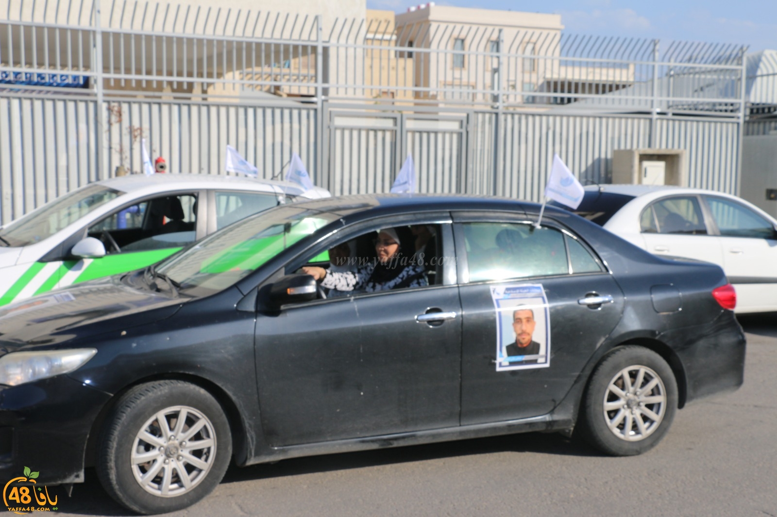 بالصور: مسيرة سيارات لمرشحي الهيئة تجوب شوارع مدينة يافا