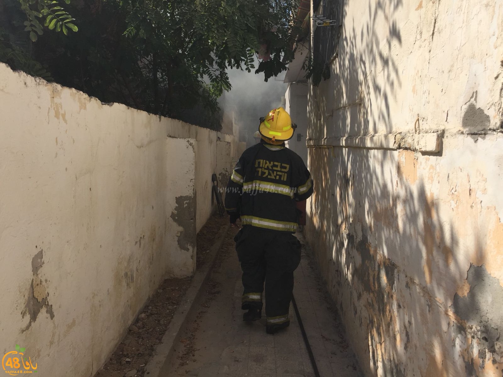  بالصور: حريق داخل احد البيوت بيافا دون وقوع اصابات  