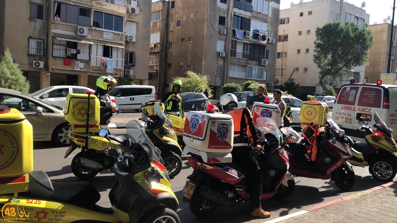  يافا: اصابة متوسطة لشخصين بحادث دهس في شارع ييفت الرئيس 