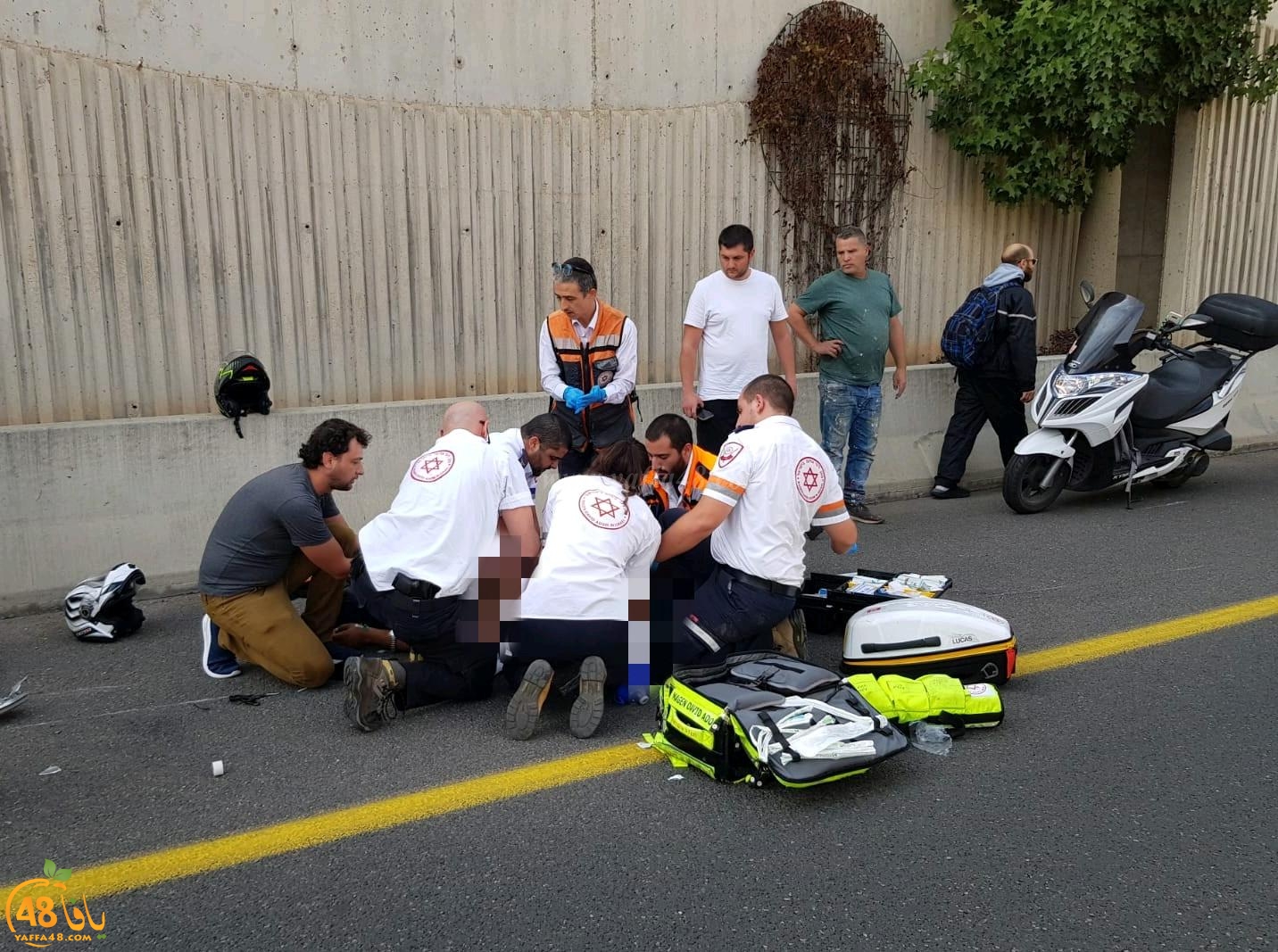  مصرع شخص واصابة آخر بحادث طرق جنوب يافا