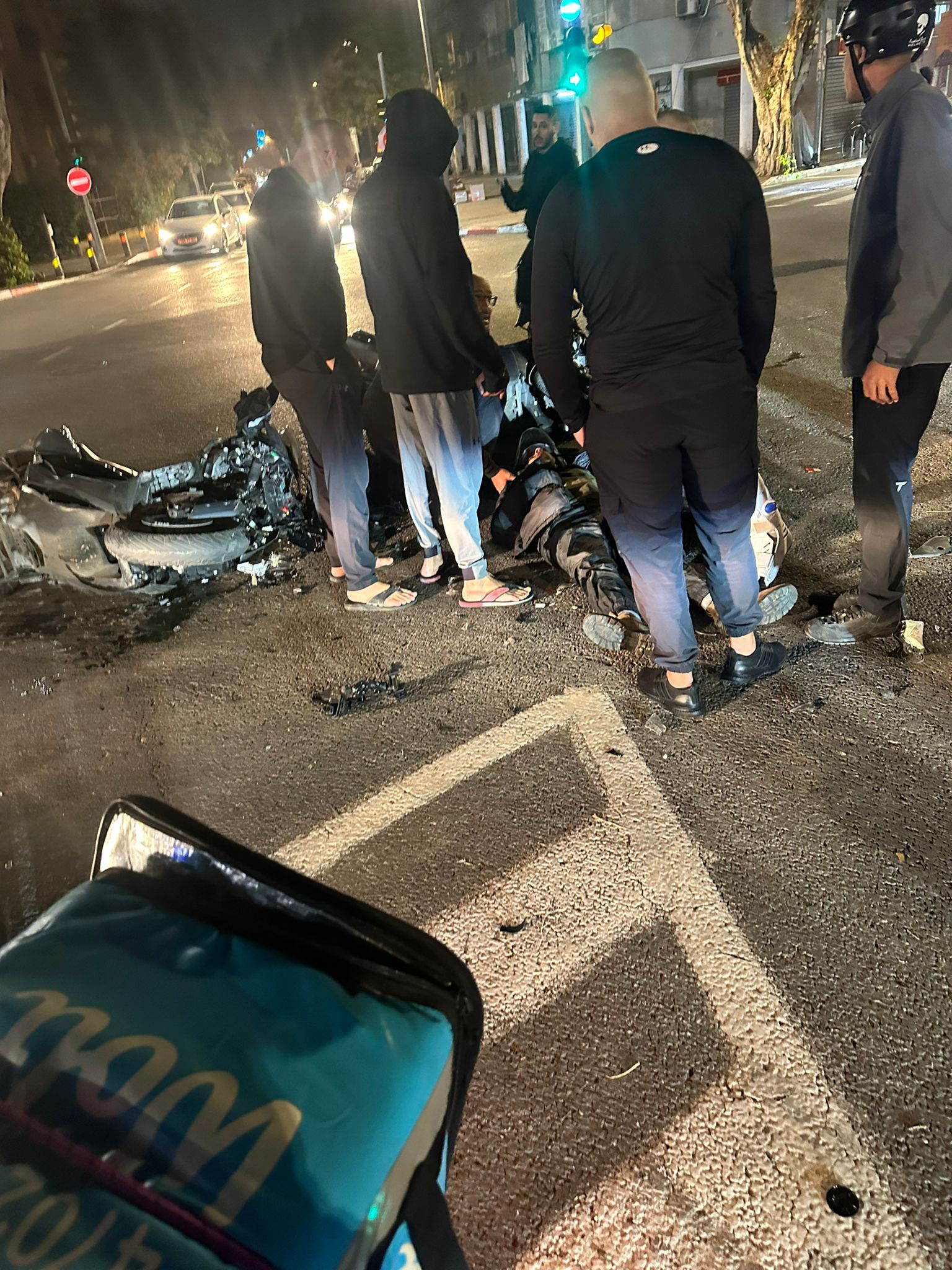 يافا: اصابة راكب دراجة نارية في حادث طرق مساء أمس