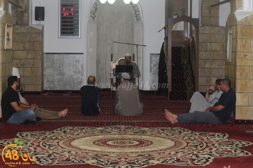  بالصور: محاضرة للشيخ محمد أمارة في مسجد حسن بك بيافا حول ظاهرة العنف